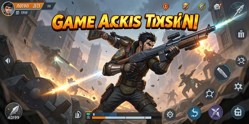 Tampilan gameplay ADI99 yang menegangkan dan seru.