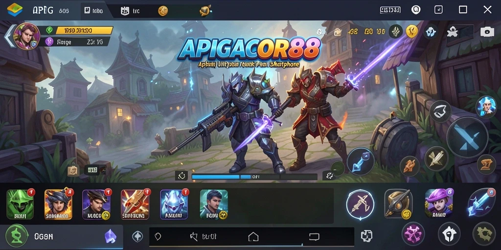 Screenshot utama APIGACOR88 menampilkan tampilan antarmuka pengguna yang bersih dan modern.
