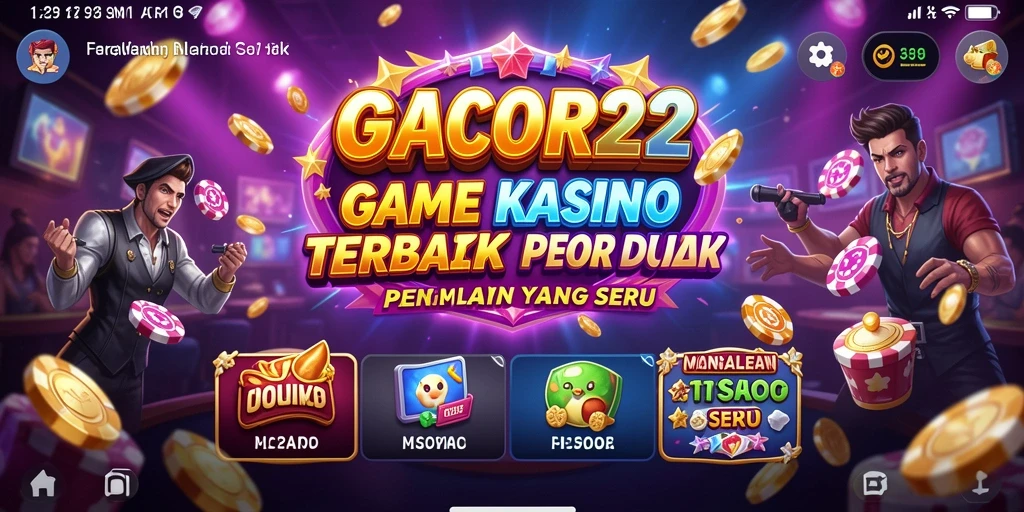 Tampilan gameplay mendebarkan di GACOR22 yang memukau.