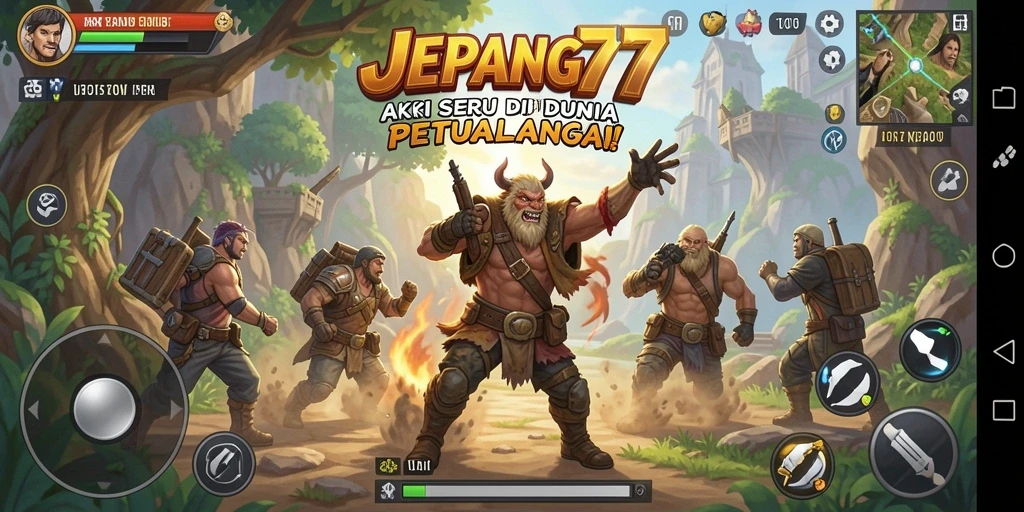 Tampilan gameplay JEPANG77 yang menegangkan dan seru.