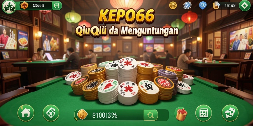 Screenshot gameplay KEPO66 yang menampilkan momen seru bermain QiuQiu.