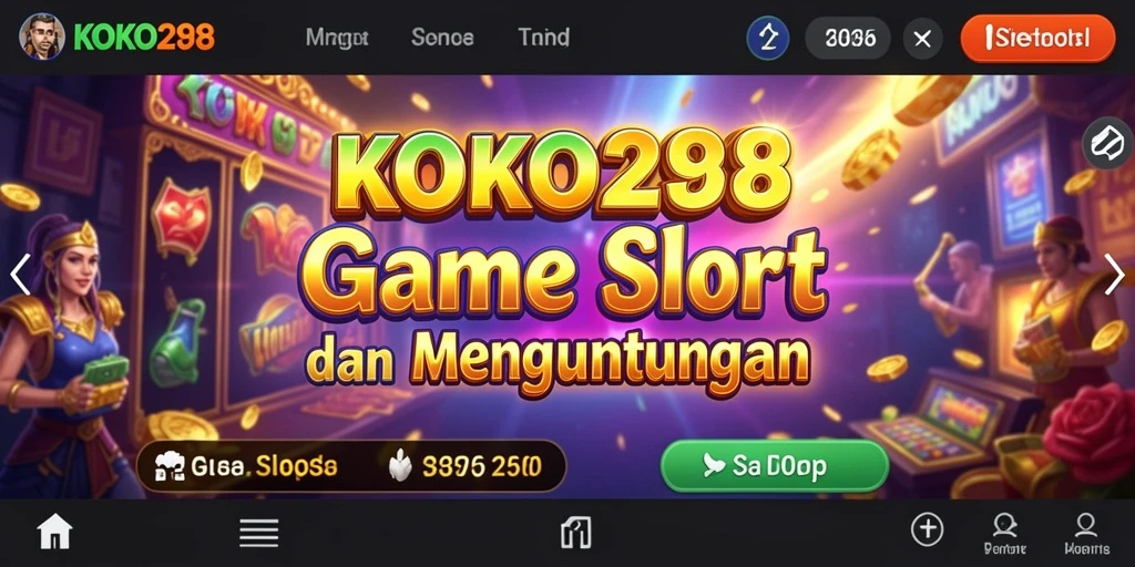 Tampilan gameplay slot KOKO288 yang mengasyikkan dan penuh warna.