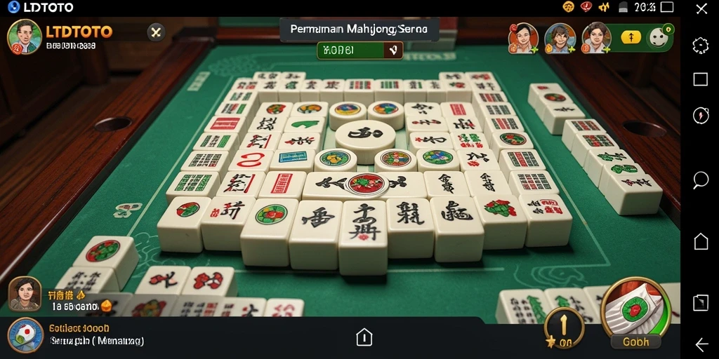 Screenshot LTDTOTO menampilkan gameplay Mahjong yang mengasyikkan dan penuh tantangan.
