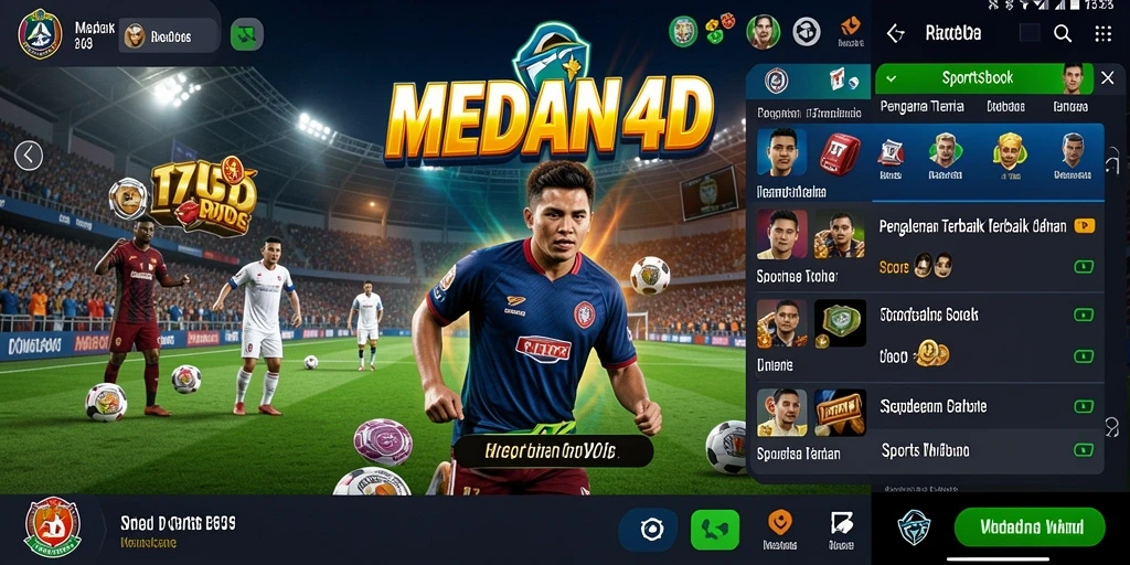 Tampilan menarik dari gameplay Sportsbook MEDAN4D yang mendebarkan.