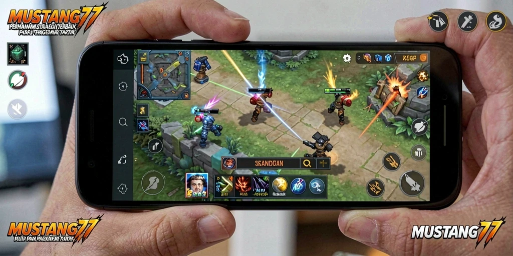 Screenshot gameplay MUSTANG77 menunjukkan aksi strategis yang mendebarkan.