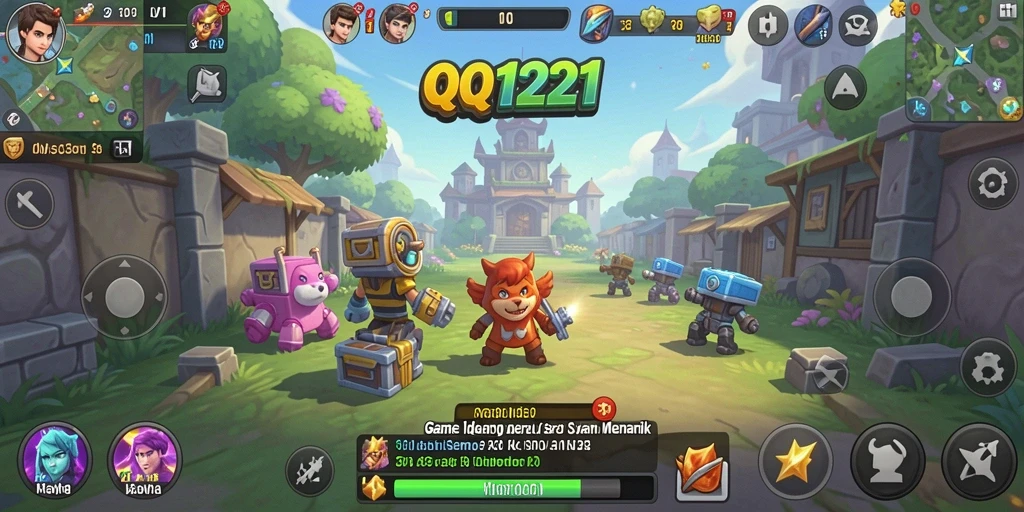 Tampilan menarik dari gameplay QQ1221 yang seru dan adiktif.