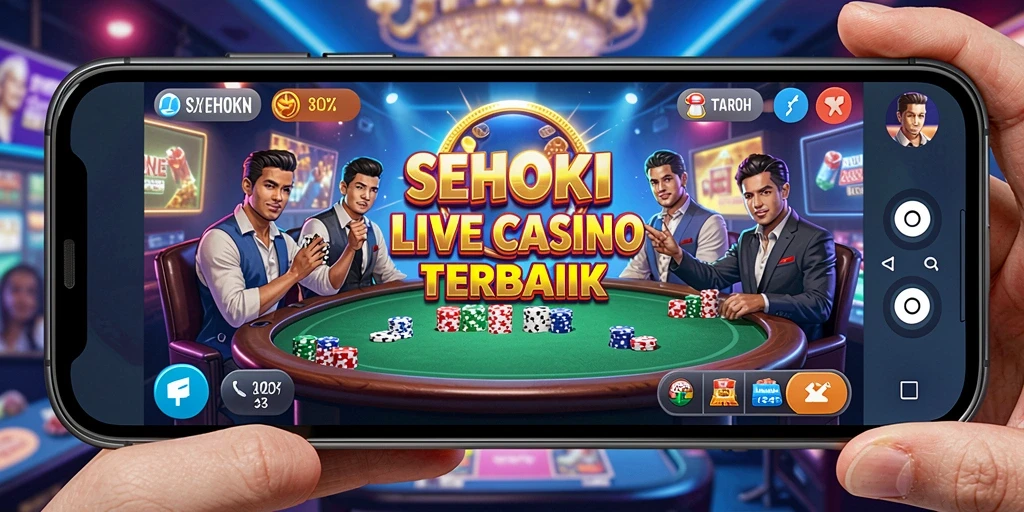 Tampilan gameplay Live Casino yang mendebarkan dan interaktif.