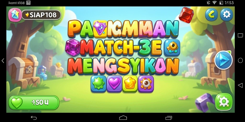 Tampilan gameplay menakjubkan dalam SIAP108 yang penuh warna.