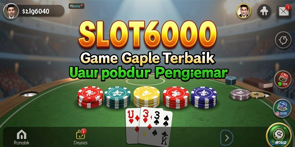 Tampilan gameplay seru SLOT6000 yang menyenangkan dan interaktif.