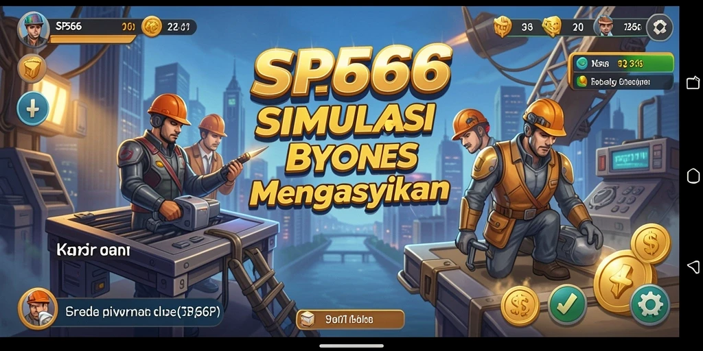 Screenshot gameplay SP666 menampilkan keseruan dalam membangun bisnis Tycoon.