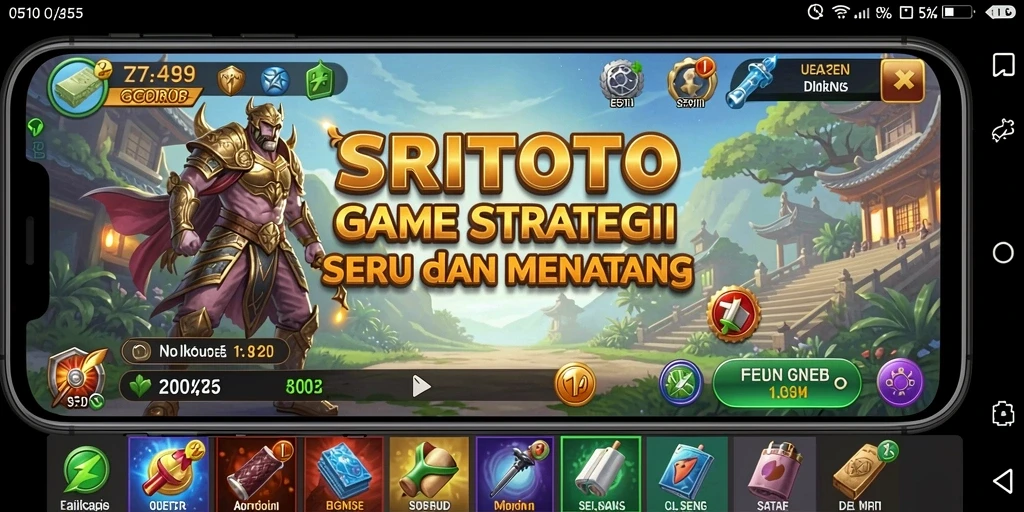Tampilan menegangkan dari gameplay SLG SRITOTO