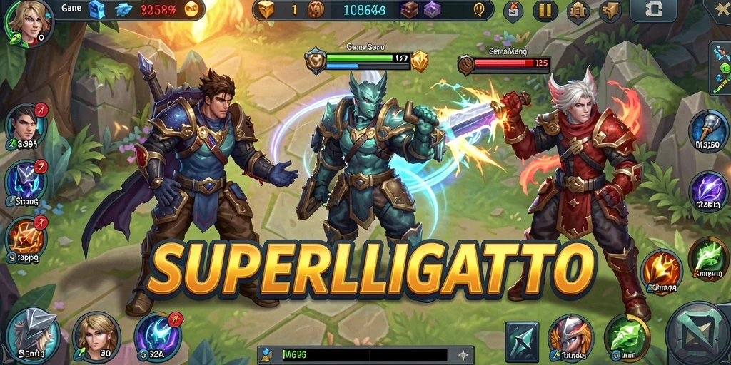 Tampak dalam aksi pertempuran seru di SUPERLIGATOTO.