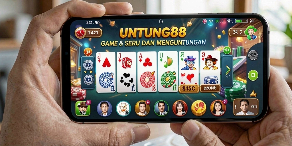 Menampilkan gameplay seru dan serangkaian kartu Domino.