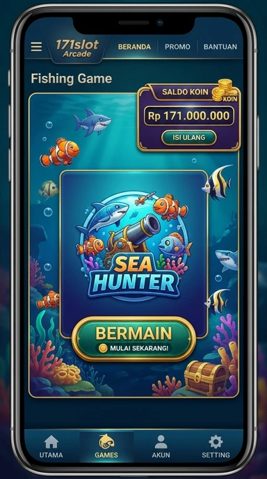 Tampilan utama aplikasi 171slot dengan berbagai pilihan aplikasi.